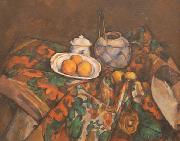 Paul Cezanne Still Life with Ginger Jar, Sugar Bowl, and Oranges Sweden oil painting artist